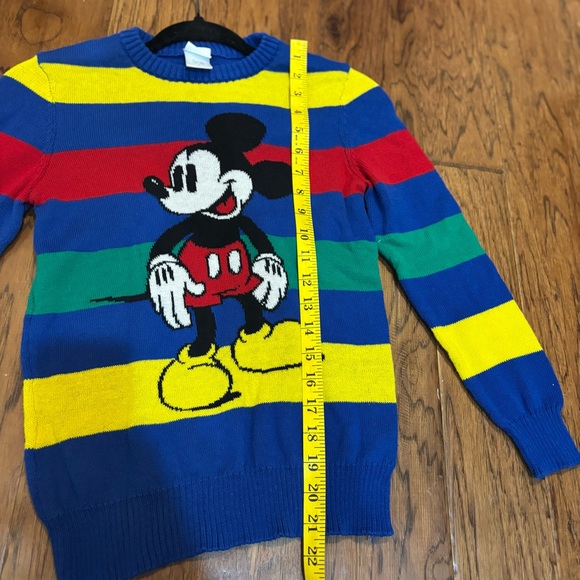 Disney 100 Mickey Mouse Rainbow Striped Sweater (Boys 6/7) - Picture 9 of 10